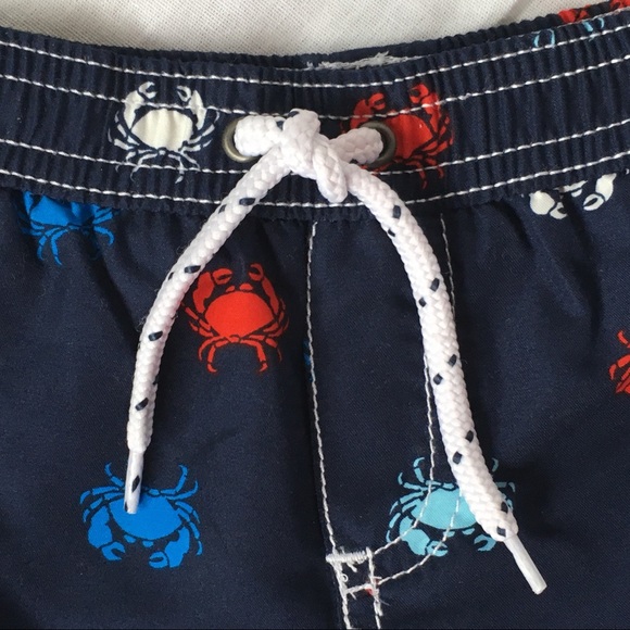 NWT bathing suit Carter's crabs blue red boys 6 9M - Picture 3 of 8